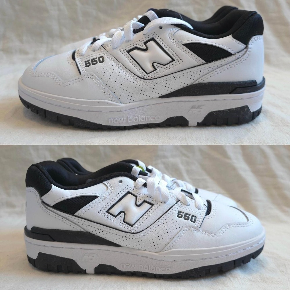 New Balance 550 White Black sneakers - Size 6.5W